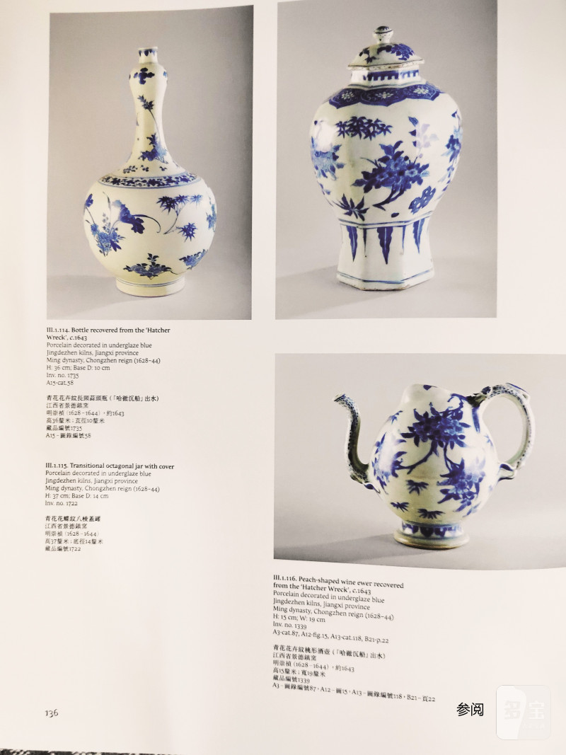 明崇祯 青花花鸟图瓶 - 图3